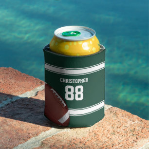 Porta-lata Green and White Stripes Jersey Grade de Ferro