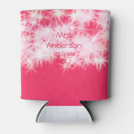 Porta-lata Grelha rosa-vermelha de volta à torneira do profes