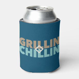 Porta-lata Grillin' e Chillin' Personalizado