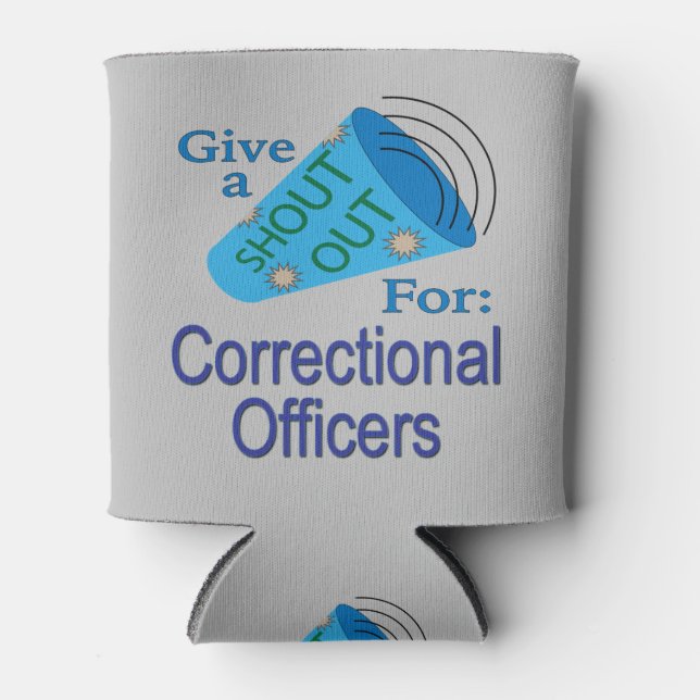 Porta-lata Gritar para agentes de correção (Frente)