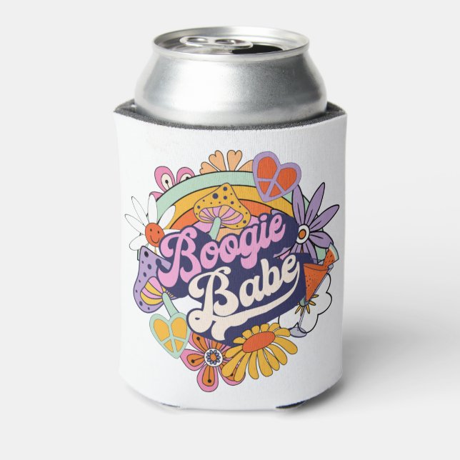 Porta-lata Groovy Anos 70 Solteirona Boogie Babe ID929 (Can Back)