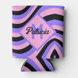 Porta-lata Groovy mestiço preto psíquico e púrpura