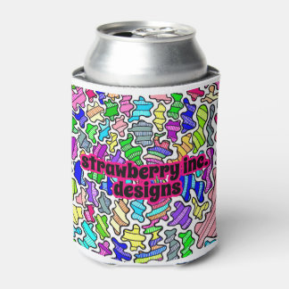Porta-lata Groovy Rainbow Splatter Design Can Cooler