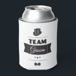 Porta-lata Grupo<br><div class="desc">Olá e bem-vindos,  este divertido e único design "Team Groom" para vestir o dia do Partido de Despedida de Solteiro ou Dia de Casamento.</div>