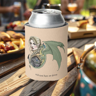 Porta-lata Guerreiro Elfo Dragão Fantasia Mágico Medieval Pês