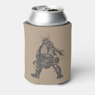 Porta-lata Guerreiro Samurai Com Arma De Fogo Rápido