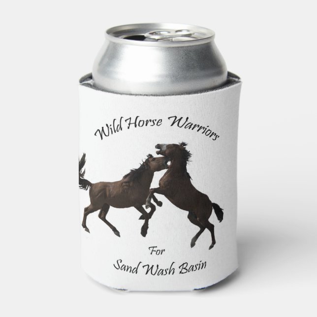 Porta-lata Guerreiros selvagens de cavalos (Can Front)
