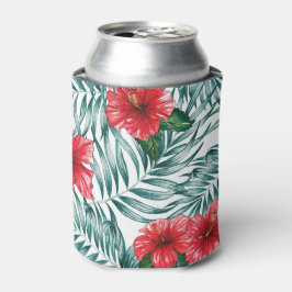 Porta-lata Gumamela Pode Resfriar Com Aquarela Pintada À Mão