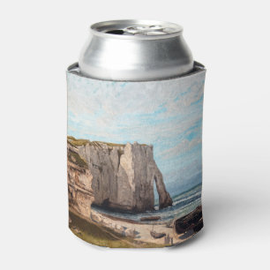 Porta-lata Gustave Courbet - Cliff no Etretat após a tempesta