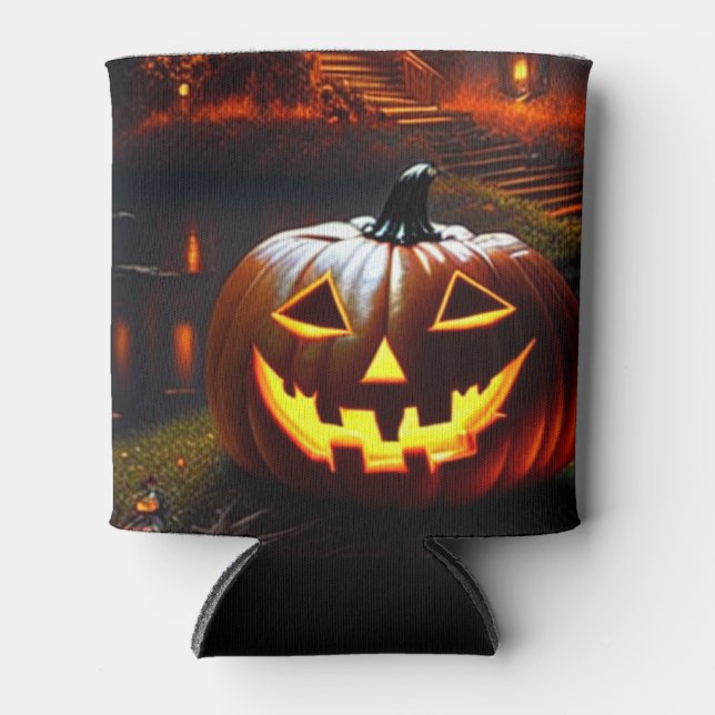 Porta-lata Halloween/Abóbora/Queda (Frente)