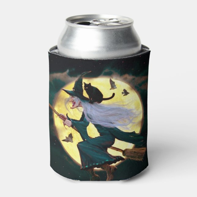 Porta-lata Halloween Can Cooler/Witch (Can Front)