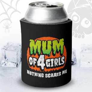 Porta-lata Halloween Divertido Nada Me Assusta Mãe de 4 Menin