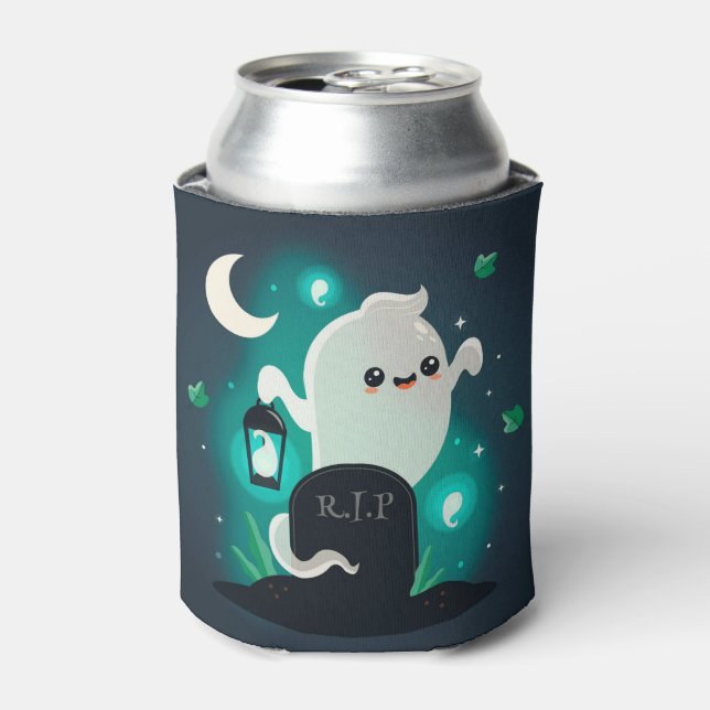 Porta-lata Halloween Ghost Can Cooler (Can Front)