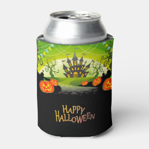 Porta-lata Halloween Haunted House e Pumpkins