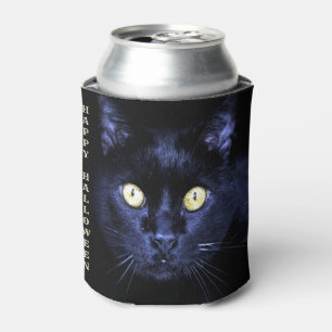 Porta-lata Halloween Negra Assustadora Negra Gato Horror Noit