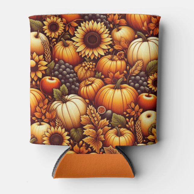Porta-lata Halloween/outono/Outono/Abóbora (Frente)