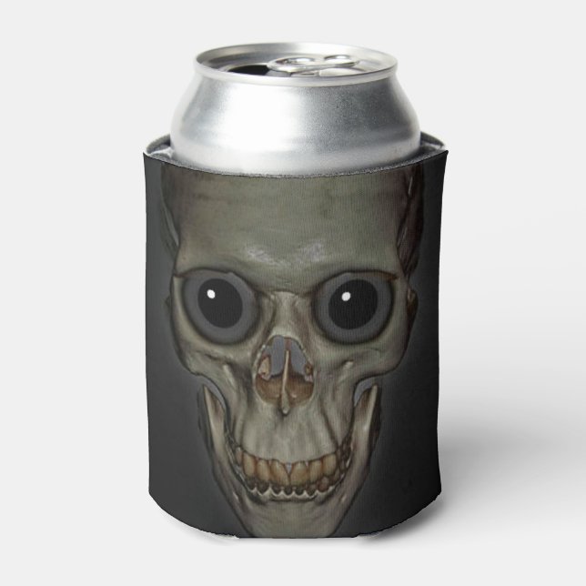 Porta-lata Halloween pode esfriar/caveira (Can Front)
