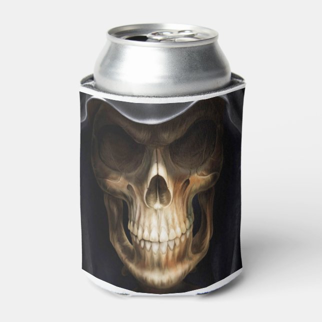 Porta-lata Halloween pode esfriar/caveira (Can Front)