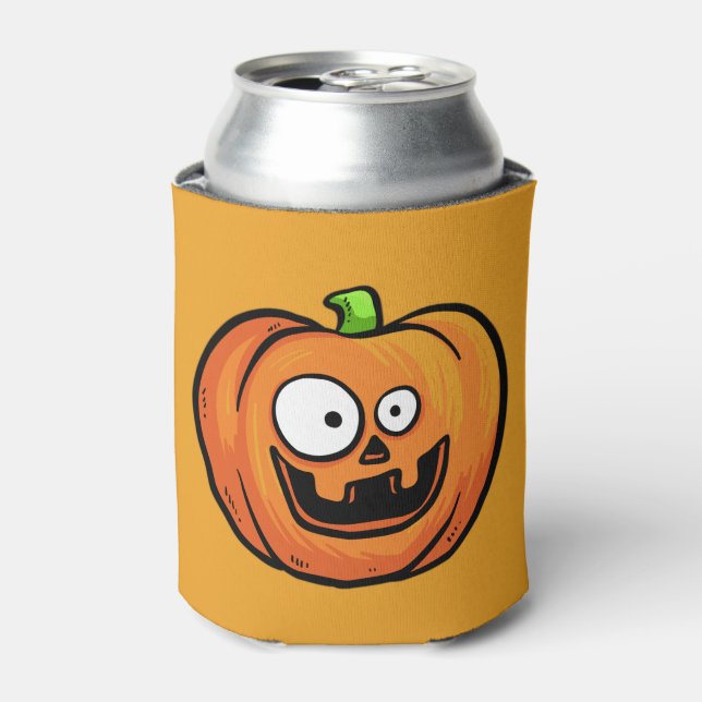 Porta-lata Halloween Pumpkins consegue resfriar 3 (Can Front)