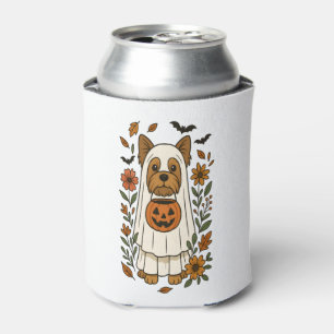Porta-lata Halloween Yorkshire Terrier Flowers Halloween