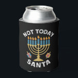 Porta-lata Hanukkah Hoje Não Papai noel o judeu Chanukah<br><div class="desc">Hanukkah Hoje Não Papai noel o judeu Chanukah</div>