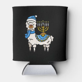 Porta-lata Hanukkah Llama Menorah Chanukah Alpaca Cute Gift