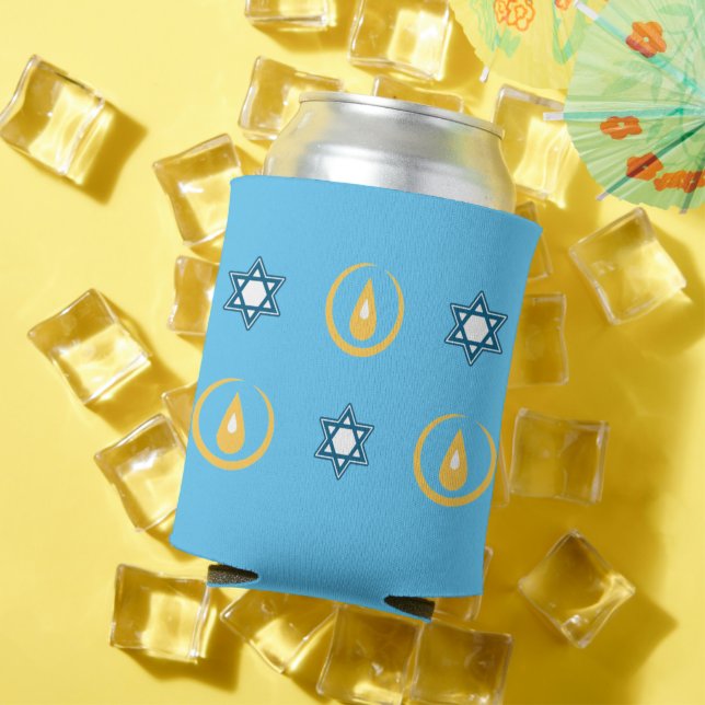 Porta-lata Happy Hanukkah (Verão in situ)