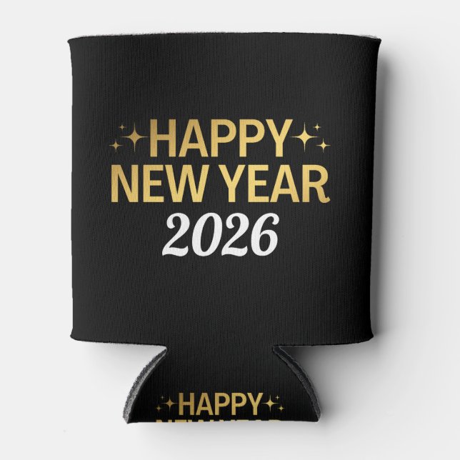 Porta-lata Happy New Year 2026 (Frente)
