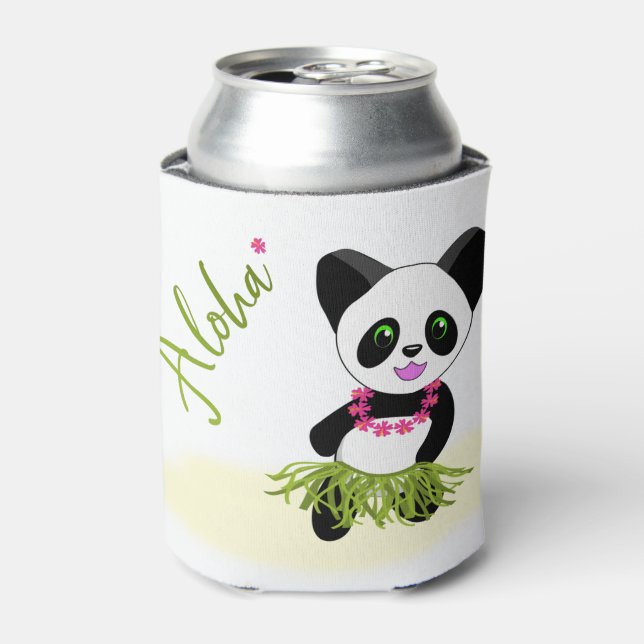 Porta-lata Happy Panda Aloha Summer Vibe (Can Front)
