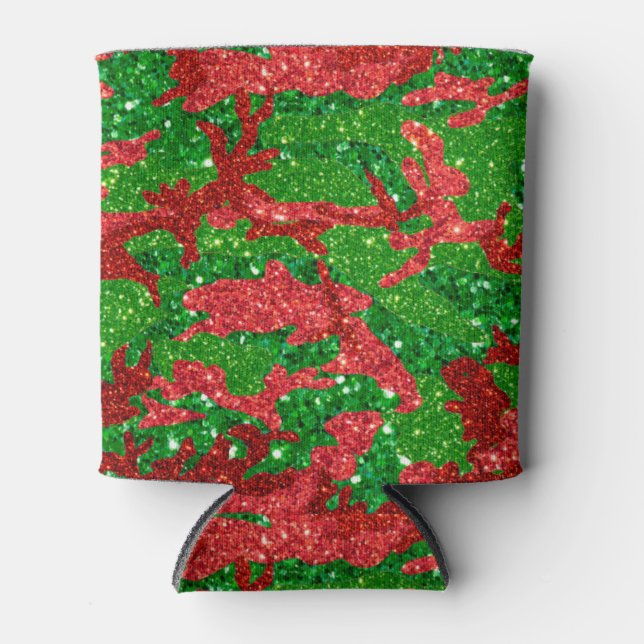 Porta-lata Haus Da Camuflagem Glitter De Camo Xmas (Frente)