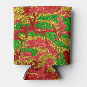 Porta-lata Haus Do Padrão Xmas Dourado De Camo