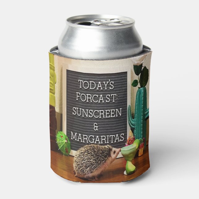 Porta-lata Hedgehog Sunscreen e Margaritas (Can Front)