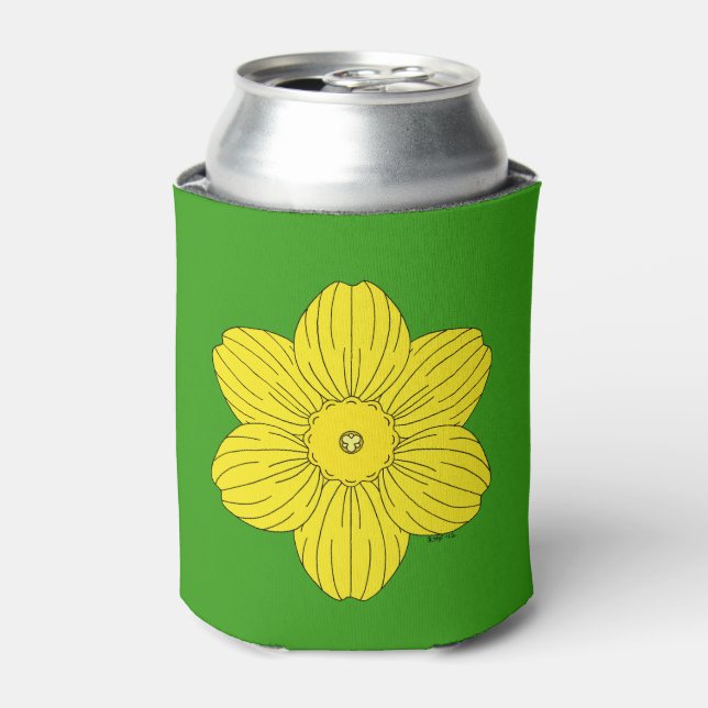 Porta-lata Heraldic Daffodil (Can Front)