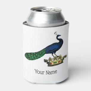 Porta-lata Heraldic Vintage Estrilizou Peacock na Coroa C