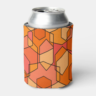 Porta-lata Hexagon Bauhaus - Orange