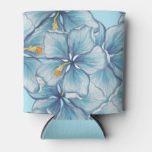 Hibiscus & lace TURQUOISE