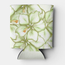 Hibiscus & lace WHITE