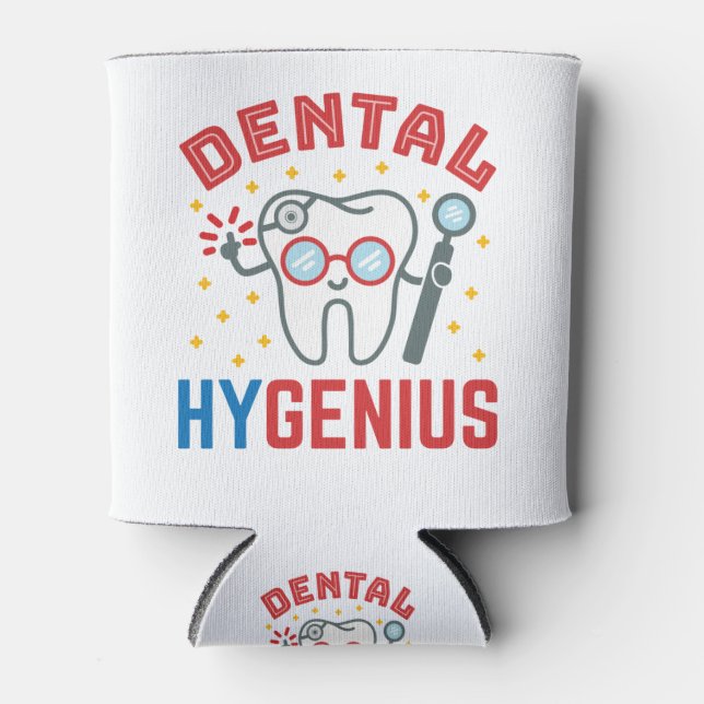 Porta-lata Higienismo Dental Higienista RDH Apreciação Engraç (Frente)