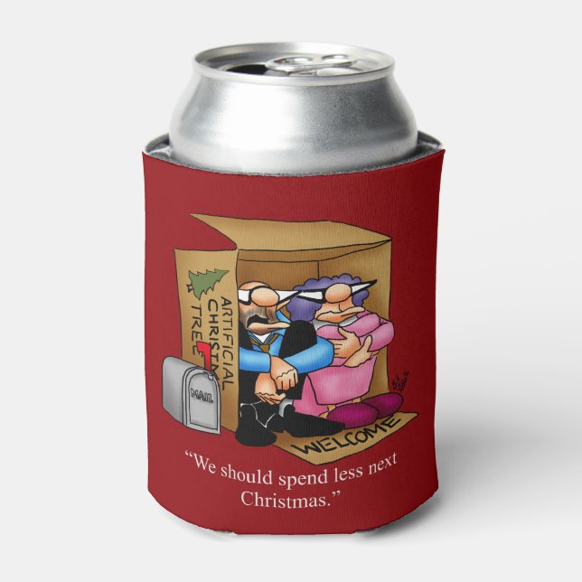 Porta-lata Hillarious Christmas Humor Can Cooler Gift (Can Front)