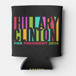 Porta-lata Hillary Clinton 2016 o monograma personalizado pod