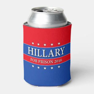 PORTA-LATA "HILLARY PARA A PRISÃO 2016 "