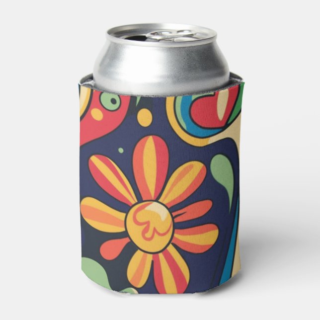 Porta-lata Hippie Can Cooler (Can Front)