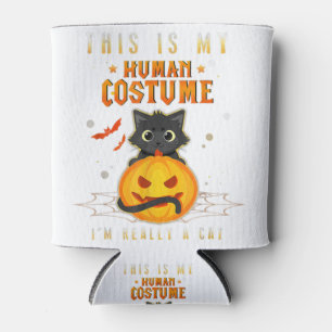 Porta-lata His Is My Human Costume I M Really A Cat Pumkin Ha