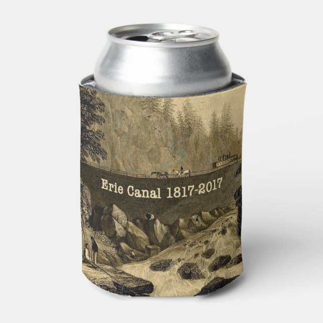 Porta-lata Histórica do Canal do Erie Bicentenário (Can Front)