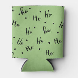Porta-lata Ho Ho Ho Christmas Red Background