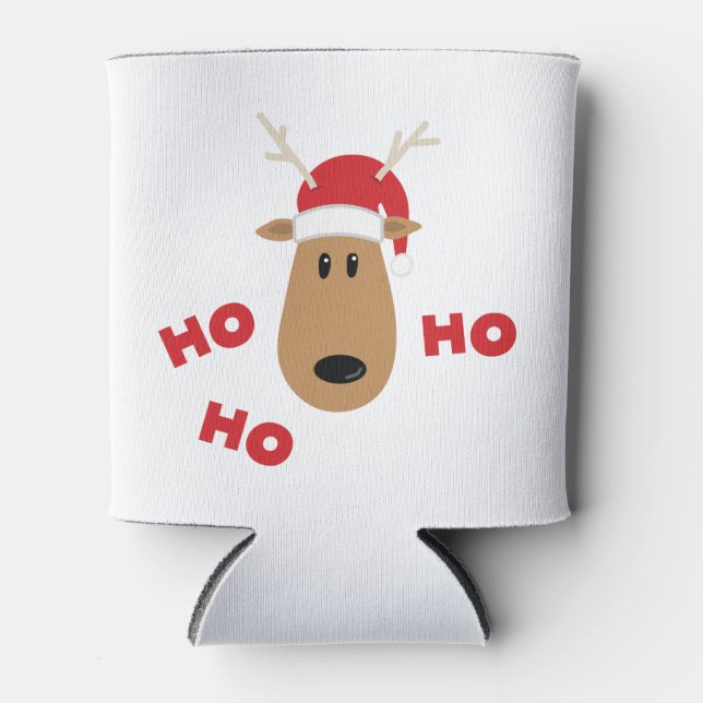 Porta-lata Ho Ho Reindeer (Frente)