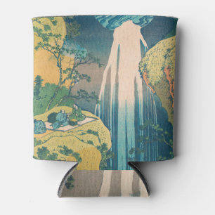 Porta-lata Hokusai Quedas Amida Japão Cachoeira