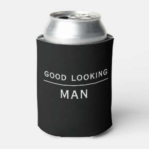 Porta-lata Homem engraçado preto e branco