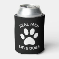 Homens Reais Adoram Cães Texto Personalizado