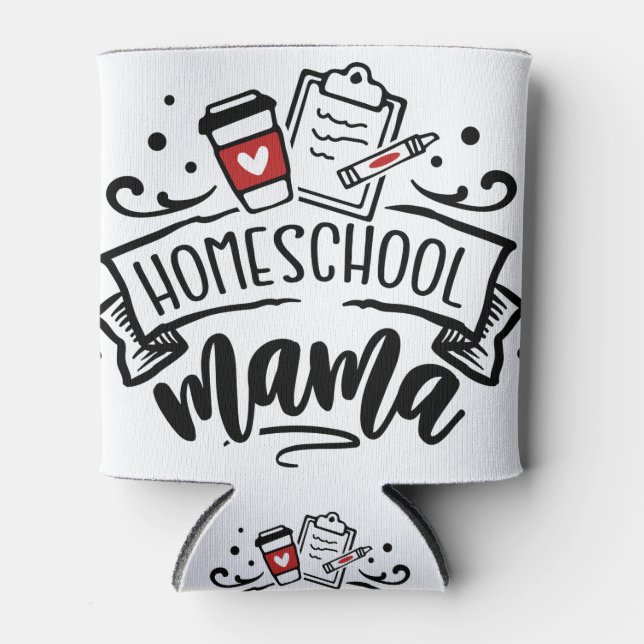 Porta-lata Homeschool Mama (Frente)